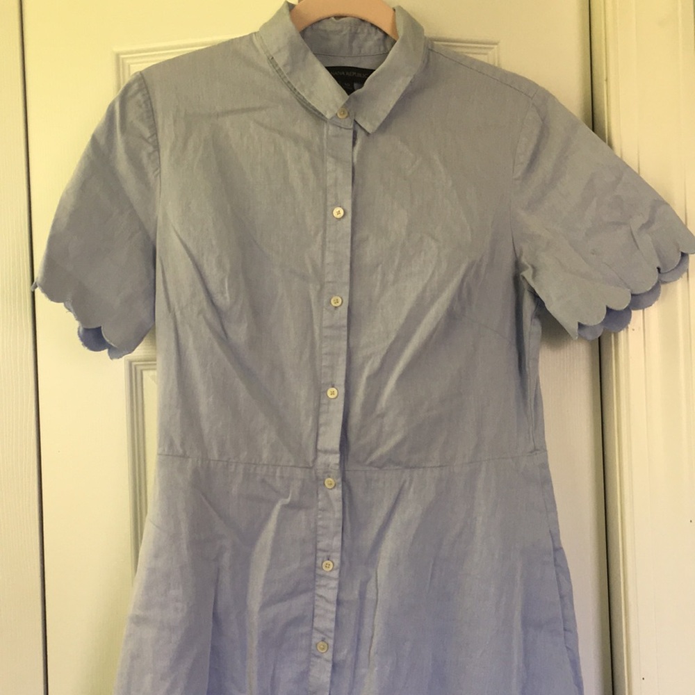 Cotton shirt dress